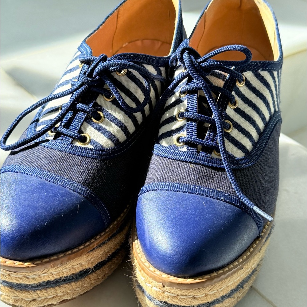 Clee Navy and White Striped | Pre loved